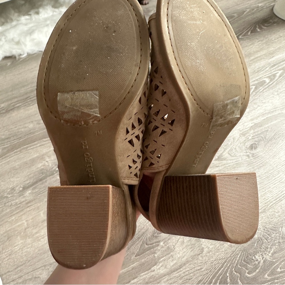 Indigo Rd. Tan Heeled Booties - Picture 6 of 7